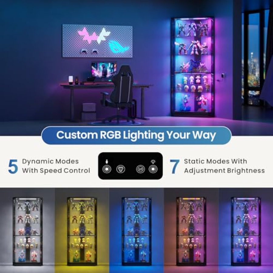 Vetrina Angolare con Luci RGB  - Display Case Acrylic recensione e prezzo